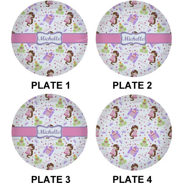 Princess Print Set of Lunch / Dinner Plates (Approval)