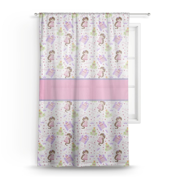 Custom Princess Print Sheer Curtain
