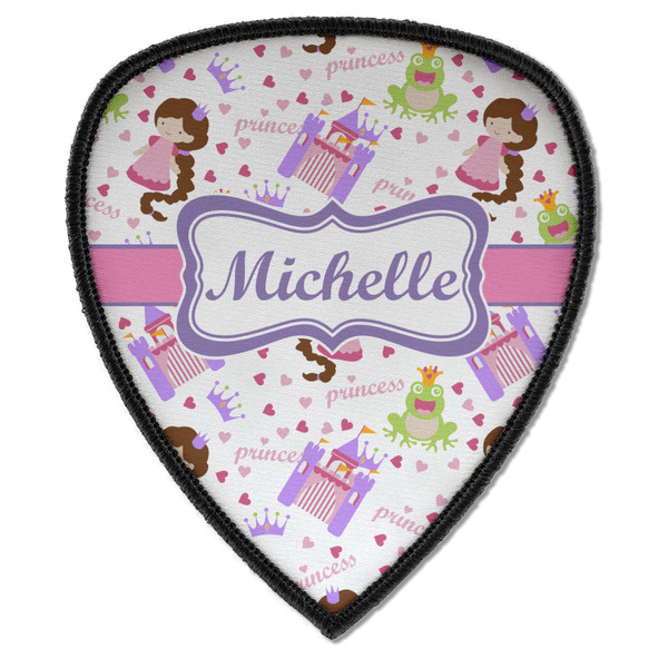Custom Princess Print Iron on Shield Patch A w/ Name or Text