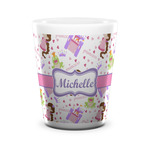 Princess Print Ceramic Shot Glass - 1.5 oz - White - Set of 4 (Personalized)