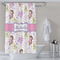 Princess Print Shower Curtain Lifestyle