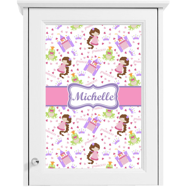 Princess Print Single White Cabinet Decal