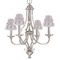 Princess Print Small Chandelier Shade - LIFESTYLE (on chandelier)