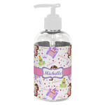 Princess Print Plastic Soap / Lotion Dispenser (8 oz - Small - White) (Personalized)