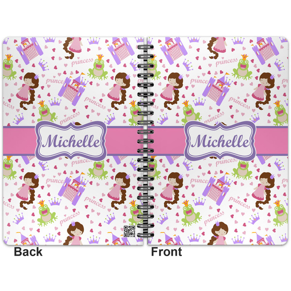 Princess Print Spiral Journal 7 x 10 - Apvl