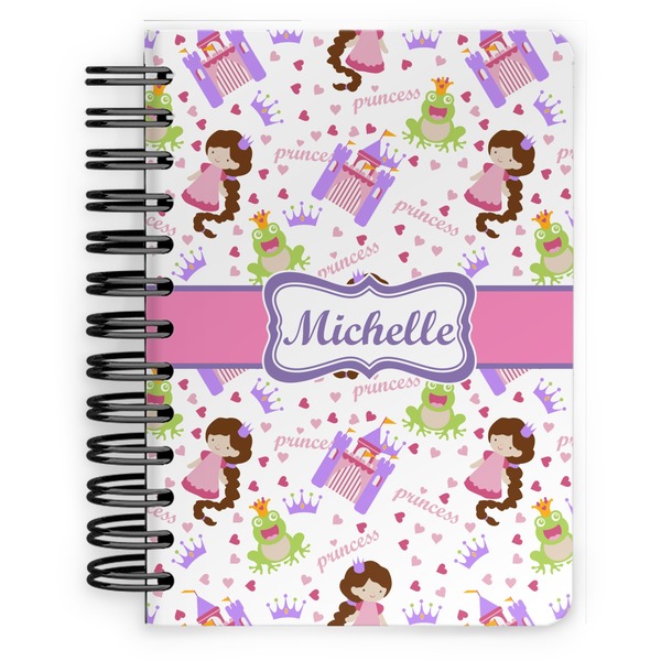 Custom Princess Print Spiral Notebook - 5x7 w/ Name or Text