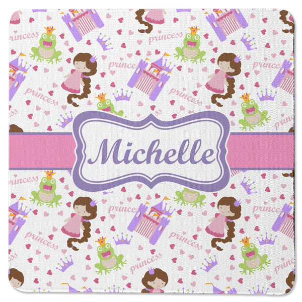 Princess Print Square Coaster Rubber Back - Single