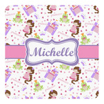 Princess Print Square Decal - Medium (Personalized)