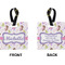 Princess Print Square Luggage Tag (Front + Back)