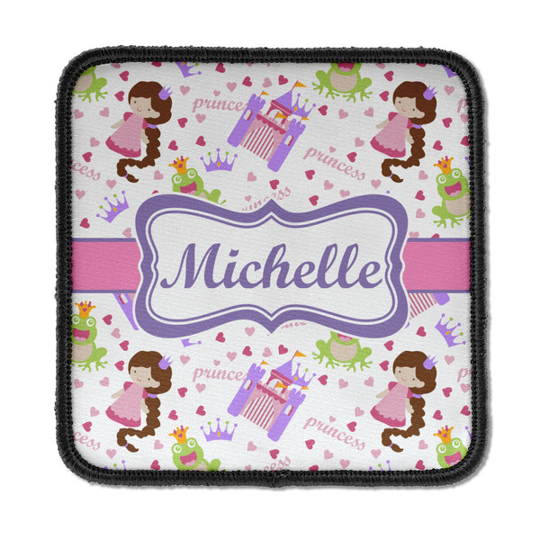 Custom Princess Print Iron On Square Patch w/ Name or Text