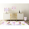 Princess Print Square Wall Decal Wooden Desk