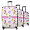 Princess Print 3 Piece Luggage Set - 20" Carry On, 24" Medium Checked, 28" Large Checked (Personalized)
