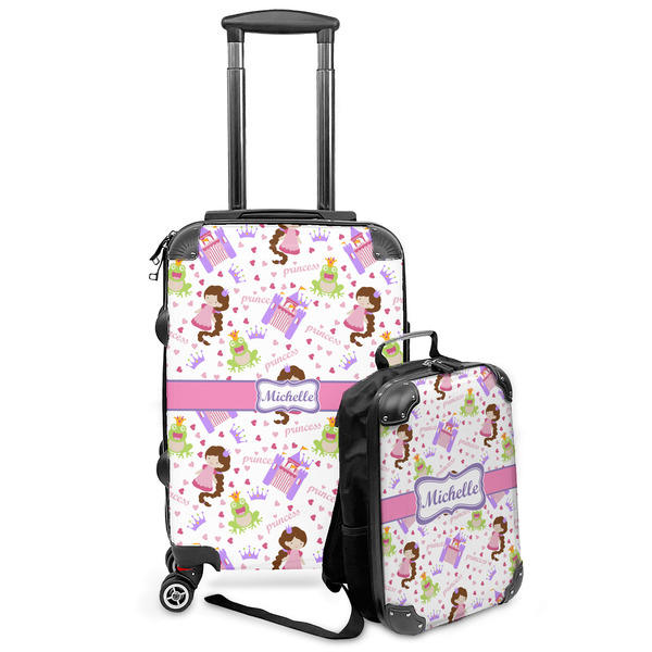 Custom Princess Print Kids 2-Piece Luggage Set - Suitcase & Backpack (Personalized)