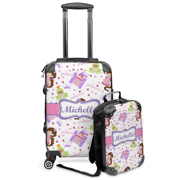 Custom Princess Print Kids 2-Piece Luggage Set - Suitcase & Backpack (Personalized)