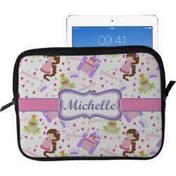 Princess Print Tablet Case / Sleeve - Large (Personalized)