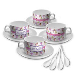 Princess Print Tea Cup - Set of 4 (Personalized)