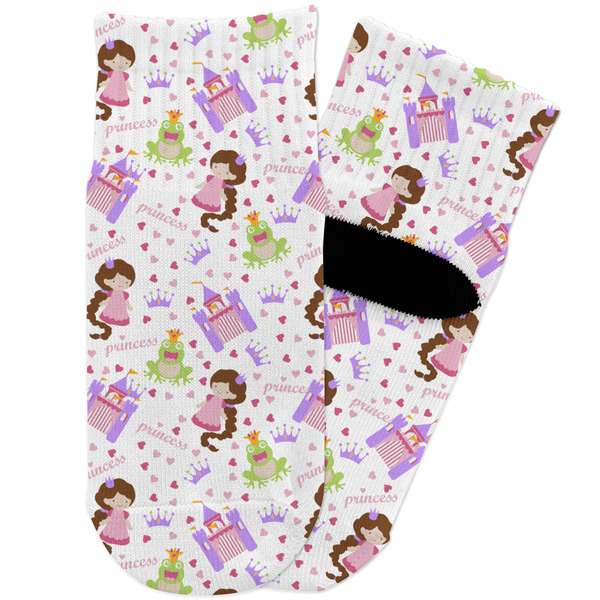 Custom Princess Print Toddler Ankle Socks