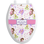 Princess Print Toilet Seat Decal - Elongated (Personalized)