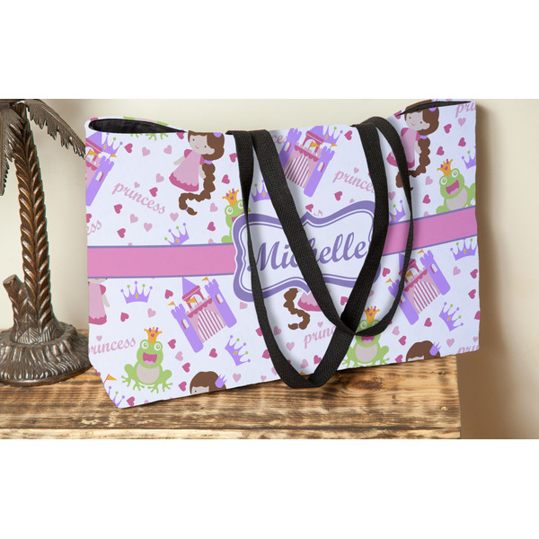 Princess Print Tote w/Black Handles - Lifestyle View