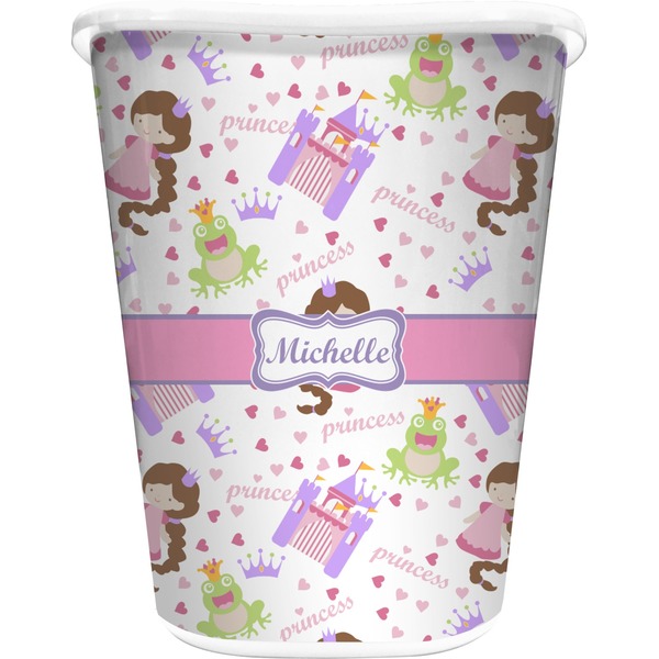 Custom Princess Print Waste Basket (Personalized)