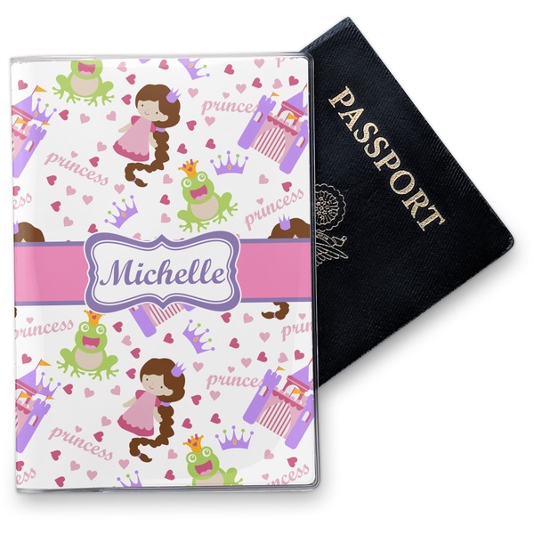 Custom Princess Print Vinyl Passport Holder (Personalized)