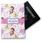 Princess Print Vinyl Passport Holder - Front