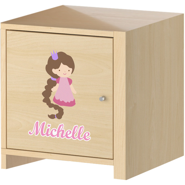 Princess Print Wall Graphic on Wooden Cabinet
