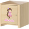 Princess Print Wall Graphic on Wooden Cabinet