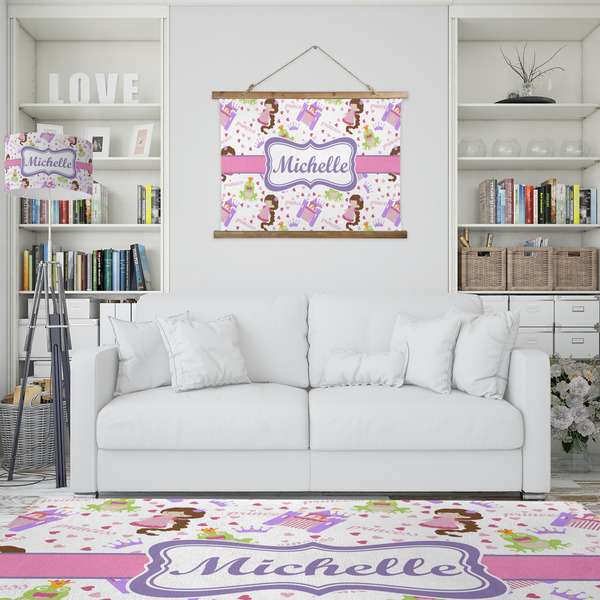 Princess Print Wall Hanging Tapestry - IN CONTEXT