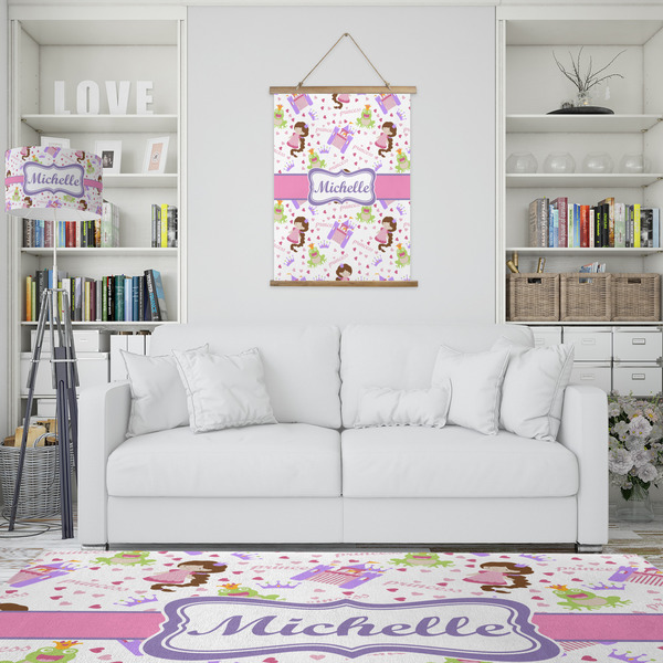 Princess Print Wall Hanging Tapestry - Portrait - IN CONTEXT