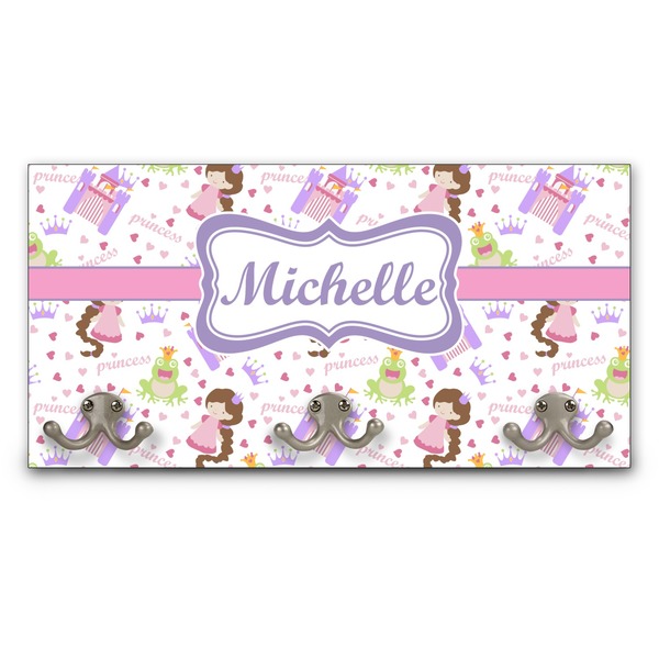 Custom Princess Print Wall Mounted Coat Rack (Personalized)