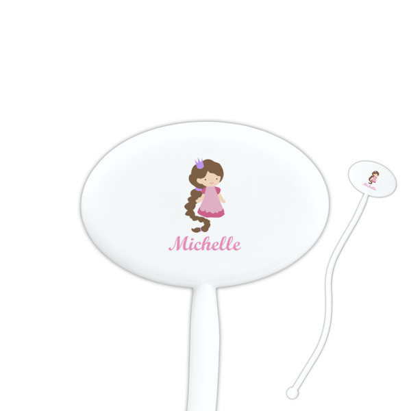 Custom Princess Print Oval Plastic Stir Sticks (Personalized)