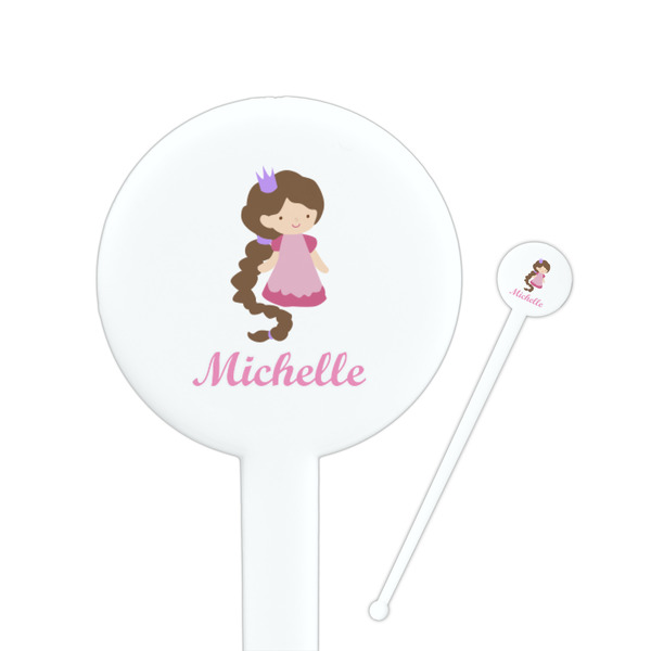 Custom Princess Print Round Plastic Stir Sticks (Personalized)