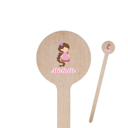 Princess Print Round Wooden Stir Sticks (Personalized)