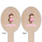 Princess Print Wooden Food Pick - Oval - Double Sided - Front & Back
