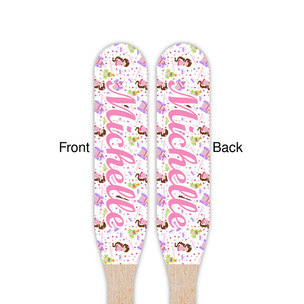 Princess Print Wooden Food Pick - Paddle - Double Sided - Front & Back