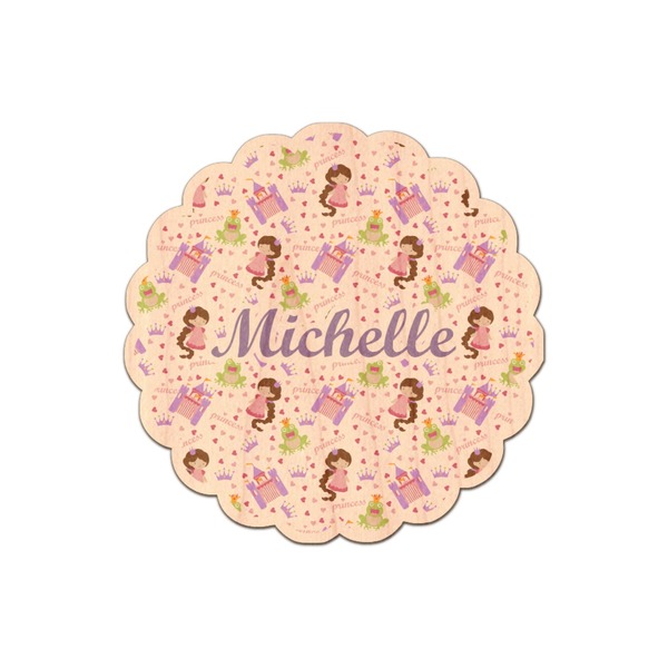 Custom Princess Print Genuine Maple or Cherry Wood Sticker (Personalized)