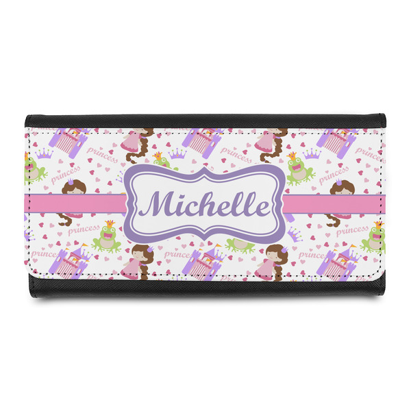 Custom Princess Print Leatherette Ladies Wallet (Personalized)