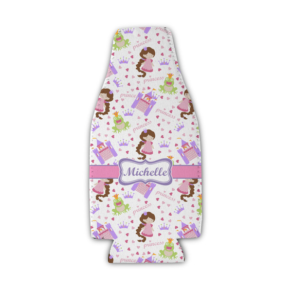 Princess Print Zipper Bottle Cooler - Set of 4 - FRONT