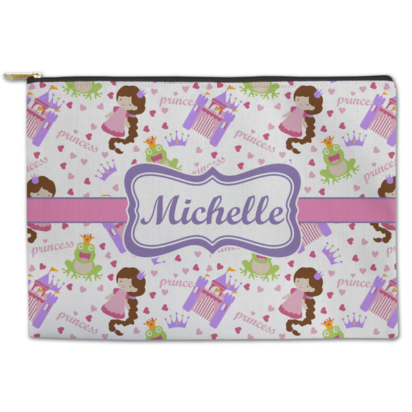 Custom Princess Print Zipper Pouch (Personalized)