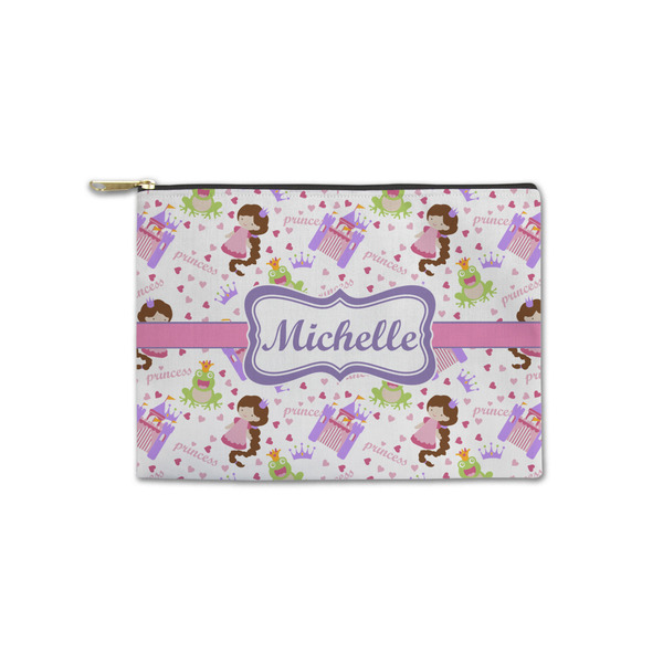 Custom Princess Print Zipper Pouch - Small - 8.5"x6" (Personalized)
