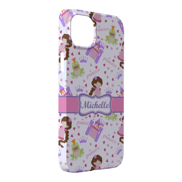 Custom Princess Print iPhone Case - Plastic - iPhone 14 Plus (Personalized)