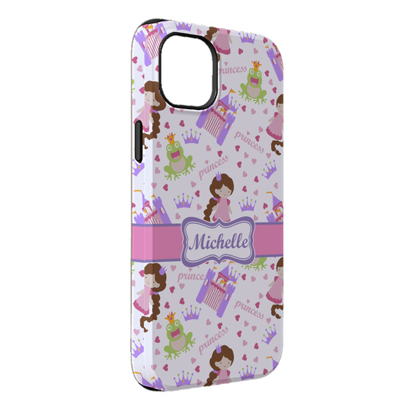 Custom Princess Print iPhone Case - Rubber Lined - iPhone 14 Plus (Personalized)