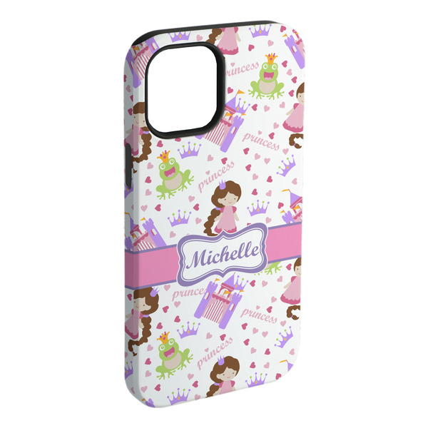 Custom Princess Print iPhone Case - Rubber Lined - iPhone 15 Plus (Personalized)