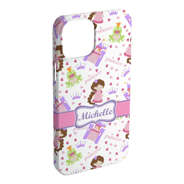 Custom Princess Print iPhone Case - Plastic - iPhone 15 Pro Max (Personalized)