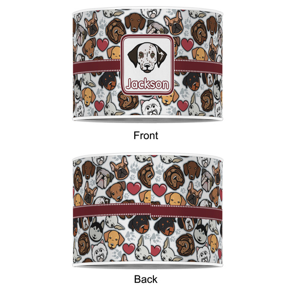 Dog Faces 12" Drum Lampshade - APPROVAL (Poly Film)