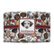 Dog Faces 12" Drum Lampshade - FRONT (Fabric)