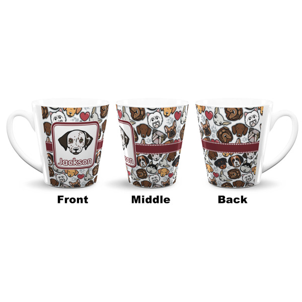 Dog Faces 12 Oz Latte Mug - Approval