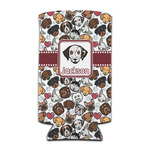 Dog Faces Can Cooler (tall 12 oz) (Personalized)