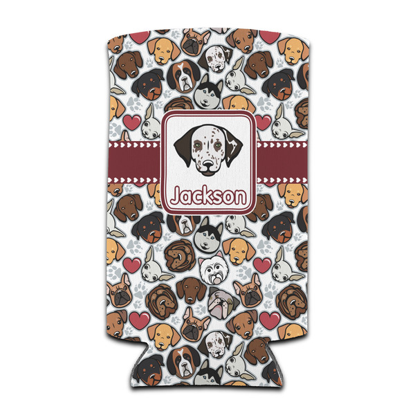 Dog Faces 12oz Tall Can Sleeve - Set of 4 - FRONT
